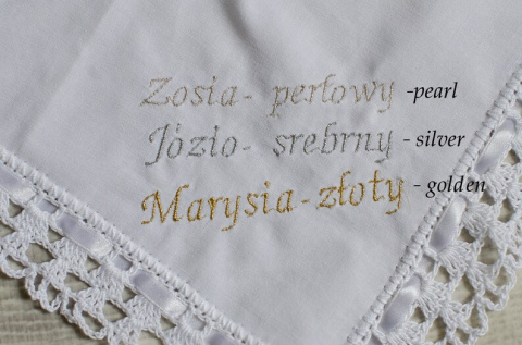 Szatka wstążka biała Szatka wstążka biała