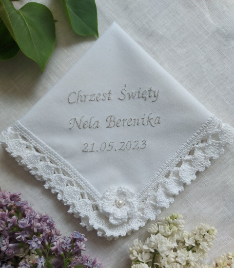 Szatka z perełką biała Szatka z perełką biała