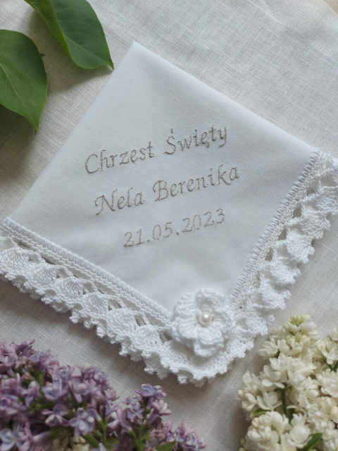 Szatka z perełką biała Szatka z perełką biała