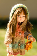 Ubranko dla lalki Paola Reina z melanżowym płaszczykiem